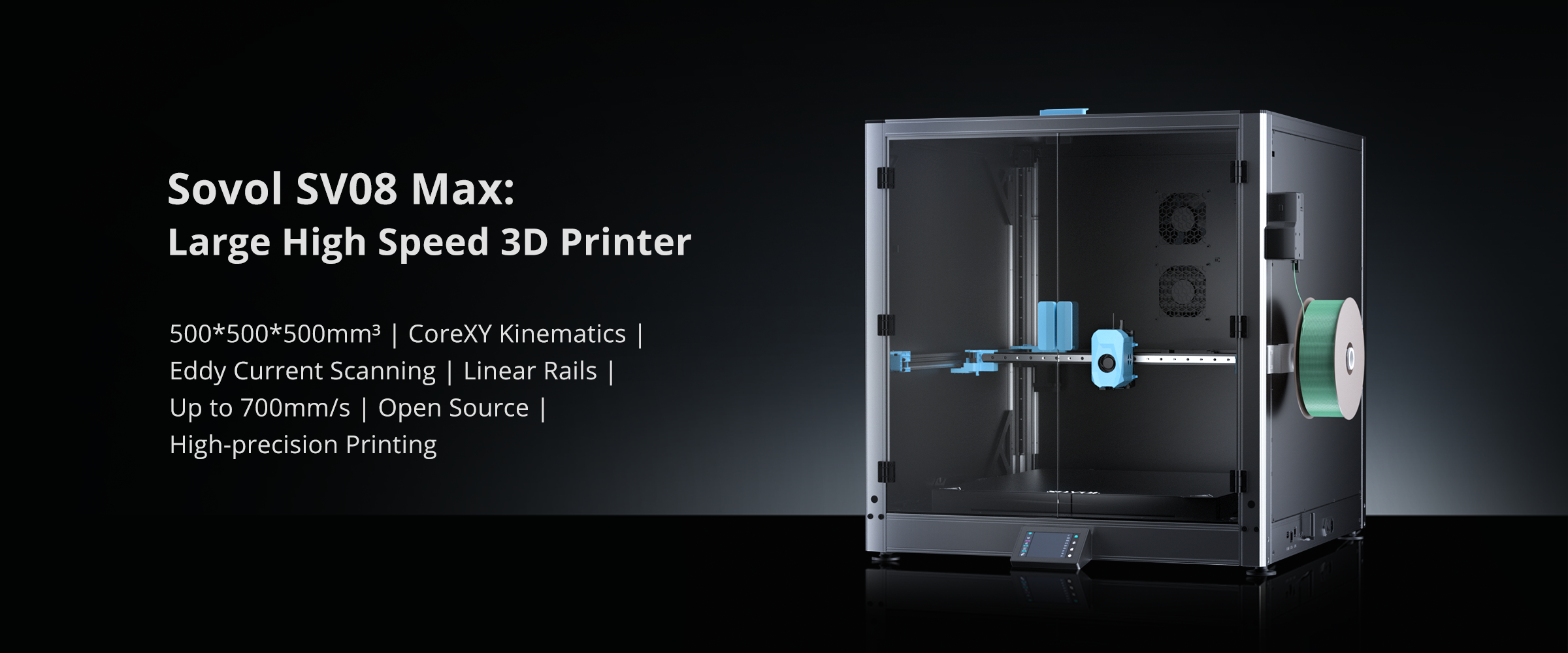 Sovol SV08/SV08 MAX Core-XY 3D Printer with Camera Voron 2.4 Open Source, 700 mm/s High Speed Printing 4 Independent Z Motor
