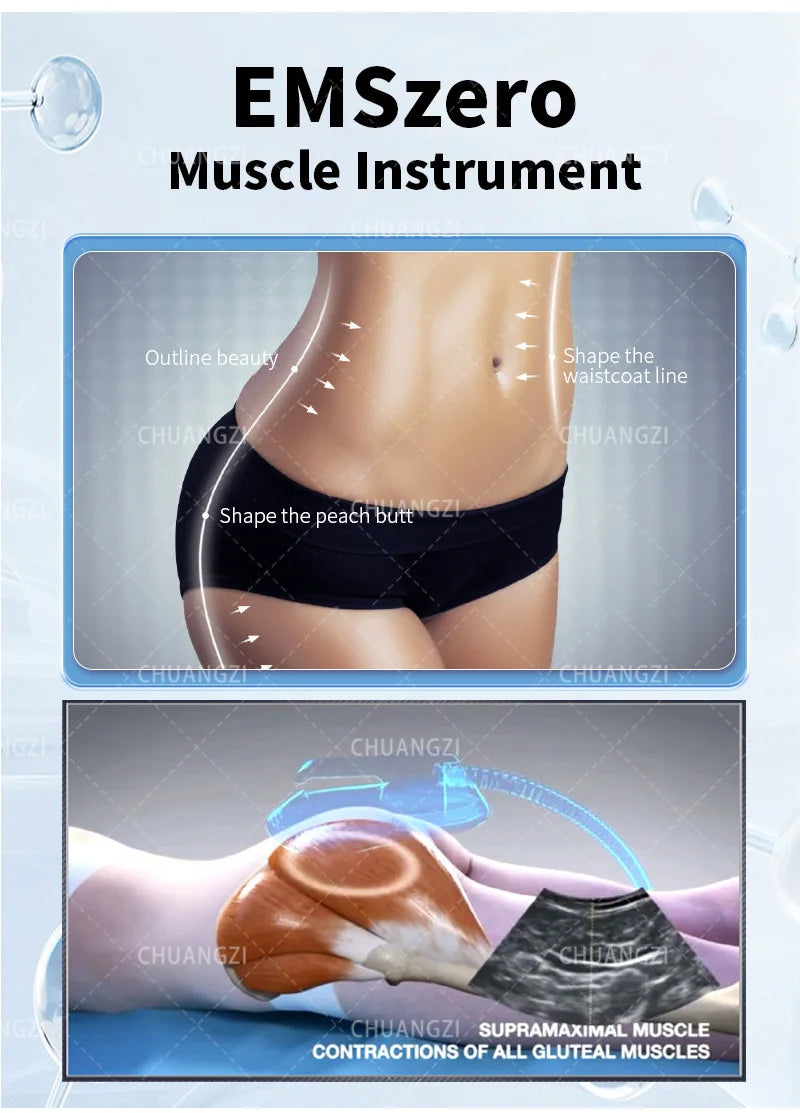 Professional EMSzero Machine 2024 RF EMS Body Sculpting Muscle Stimulator Fat Burning EMS body Slimming Device
