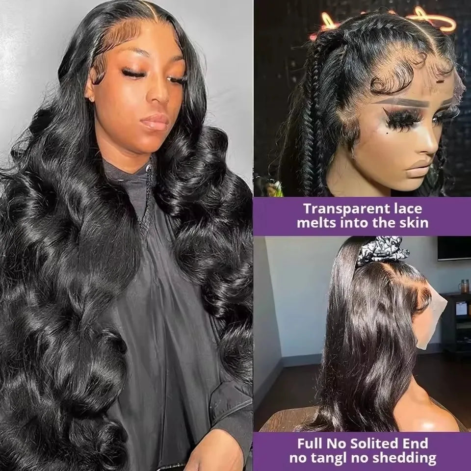 44 Inch Hd Body Wave Lace Front Wig Pre Plucked 13x4 13x6 Loose Wave Lace Frontal Wig Human Hair Wigs On Clearance Sale Lace Wig