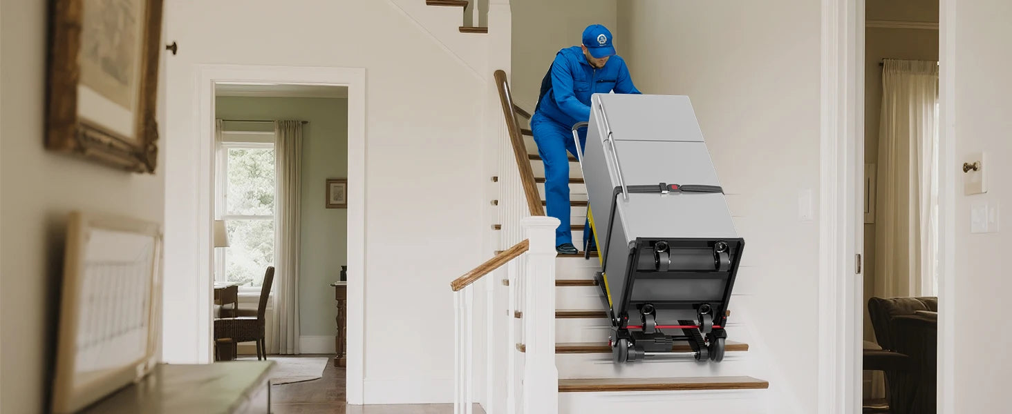 Electric Stair Climbing Dolly Electric Stair Climbing Hand Truck 485lb Max Load Capacity 3 Mode Folding Stair Climber Hand TrucK