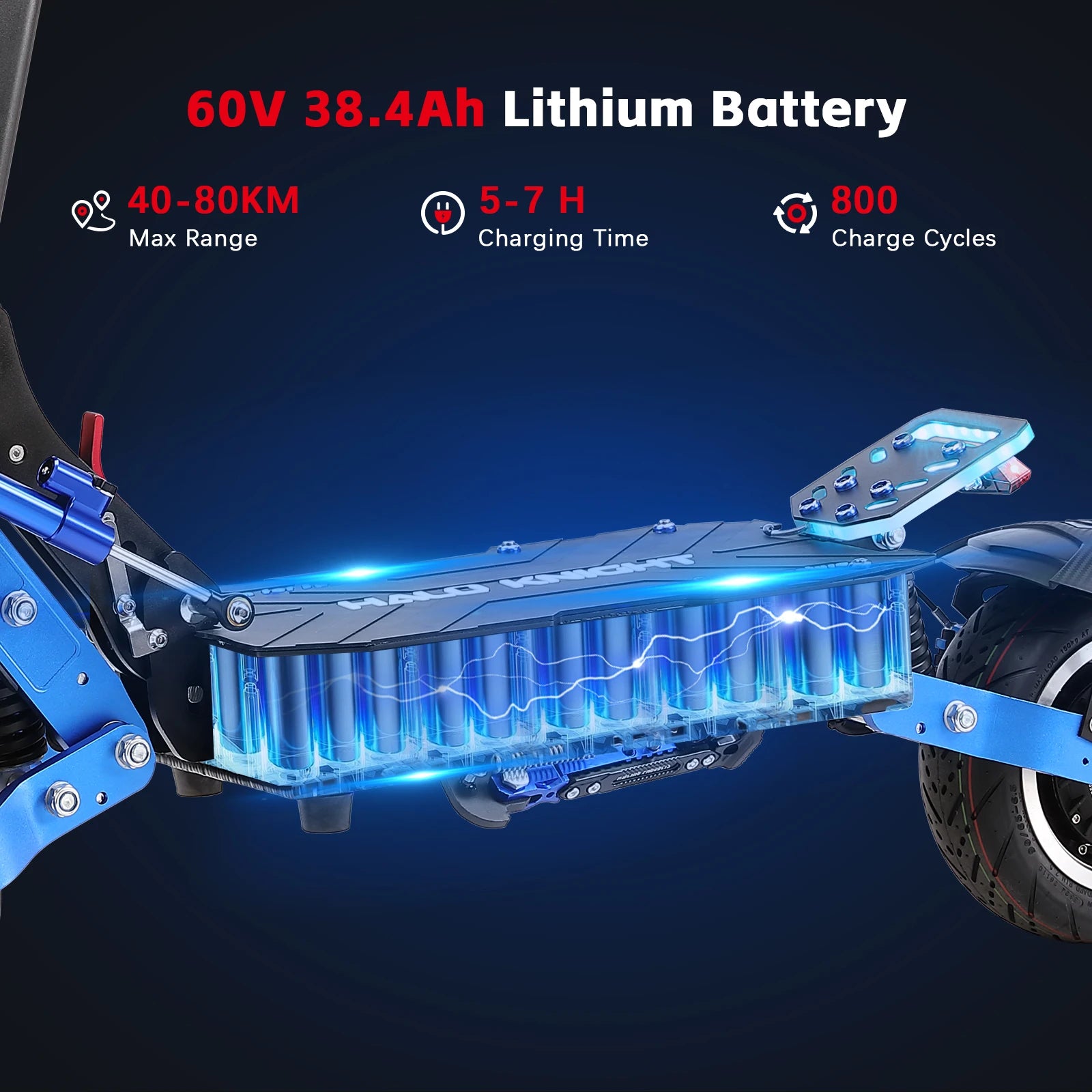 HALO KNIGHT T108Pro Adult Electric Scooter Fast Speed 95km/h Dual Motor 6000W Escooter Powerful E Scooter Electrical Scooter
