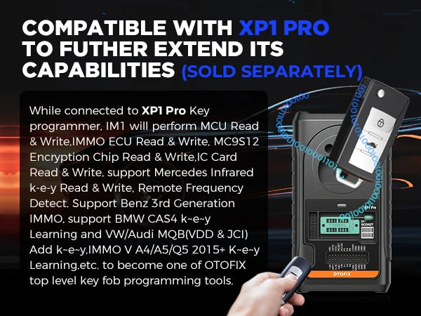 Car Key FOB Programming Tool OTOFIX IM1 All System Diagnostic Scan Tool Auto Key Programmer IMMO Function Key Tool 2 Year Update