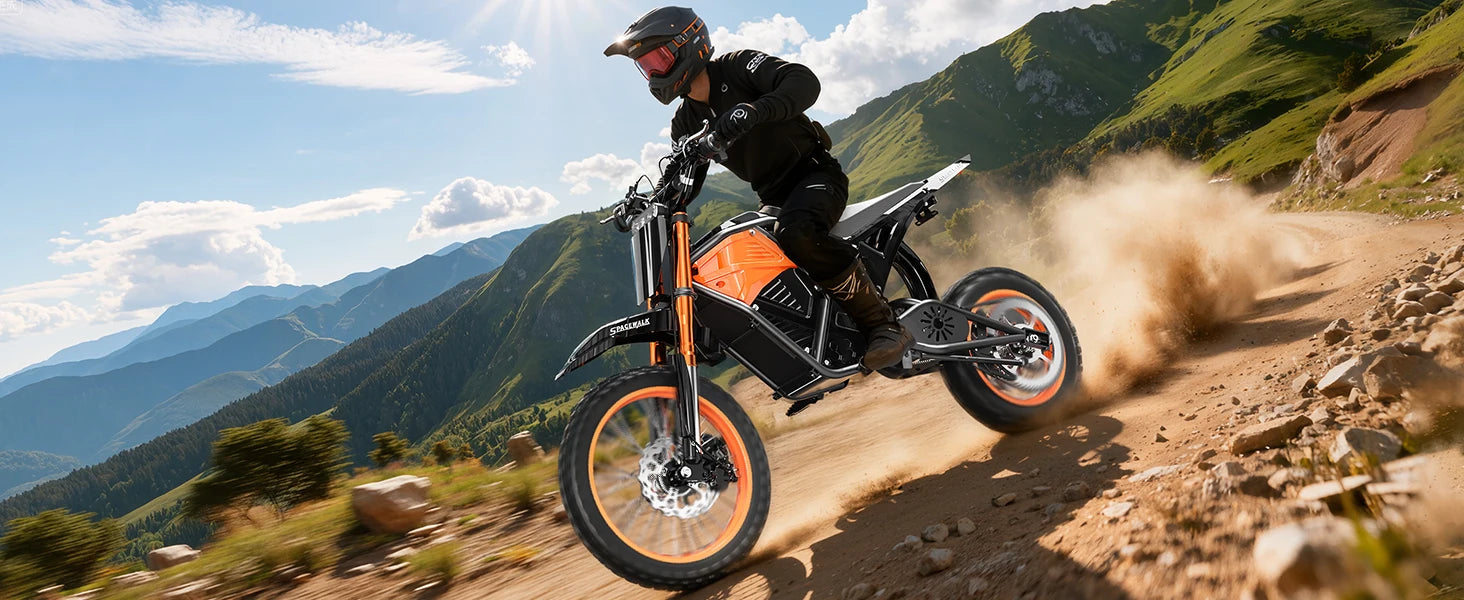 48V Electric Dirt Bike for Adults/Teens,3000W Peak Power Electric Motorcycle for Adults, 37.5MPH Top Speed & 60 Miles Long Range