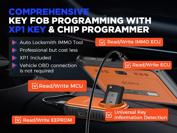 Car Key FOB Programming Tool OTOFIX IM1 All System Diagnostic Scan Tool Auto Key Programmer IMMO Function Key Tool 2 Year Update