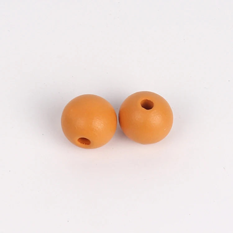 Fast Shipping New Born Baby Toys Chewable 10mm/12mm/16mm /20mm Chinese Wood Baby Toy Custom Colorful Jewelry Beaded