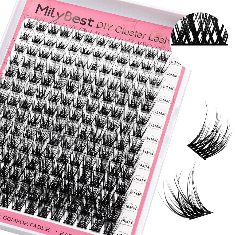 Free Shipping US Local Stock D Curl Lash Clusters Bulk Volume Cluster Eye Lashes Kit