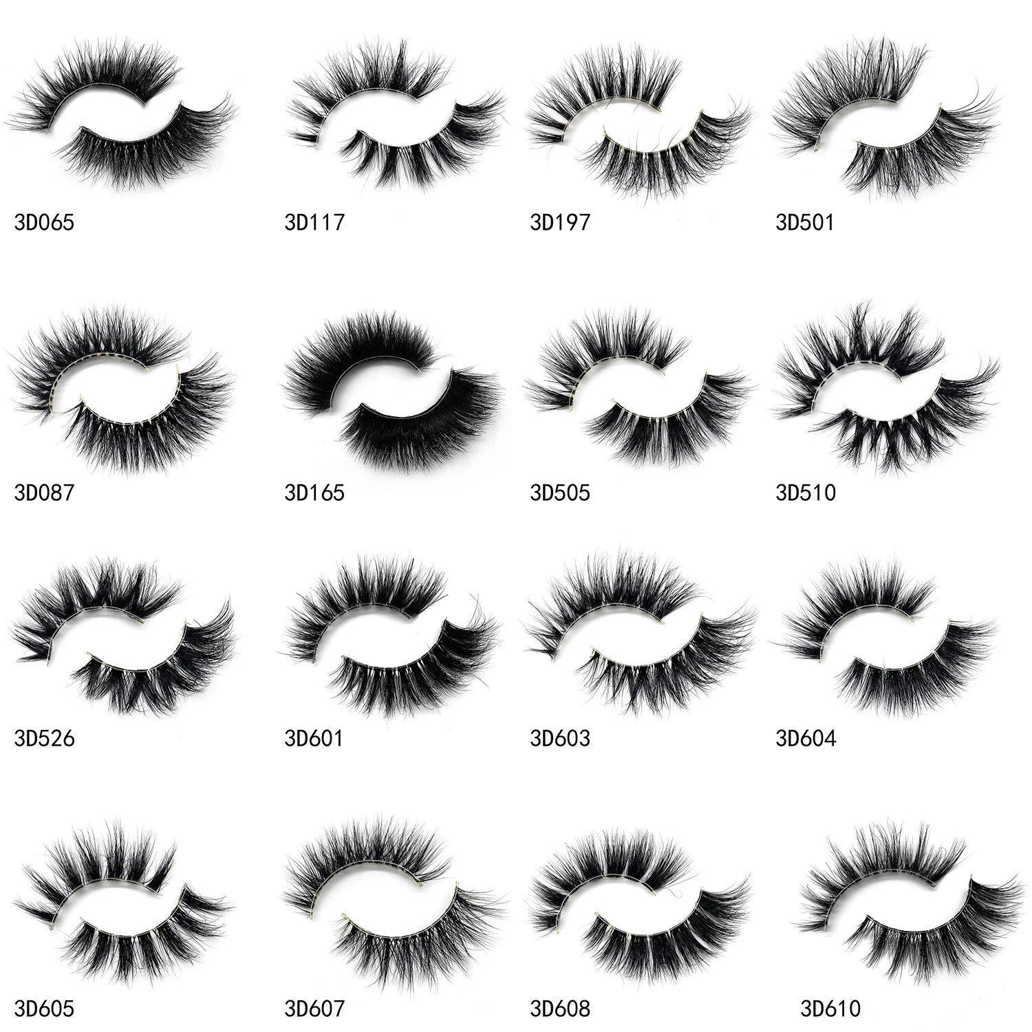 Wispy Mink Eyelashes Bulk Eyelash Mink Lashes Clear Band Mink Eye Lashes Wholesale