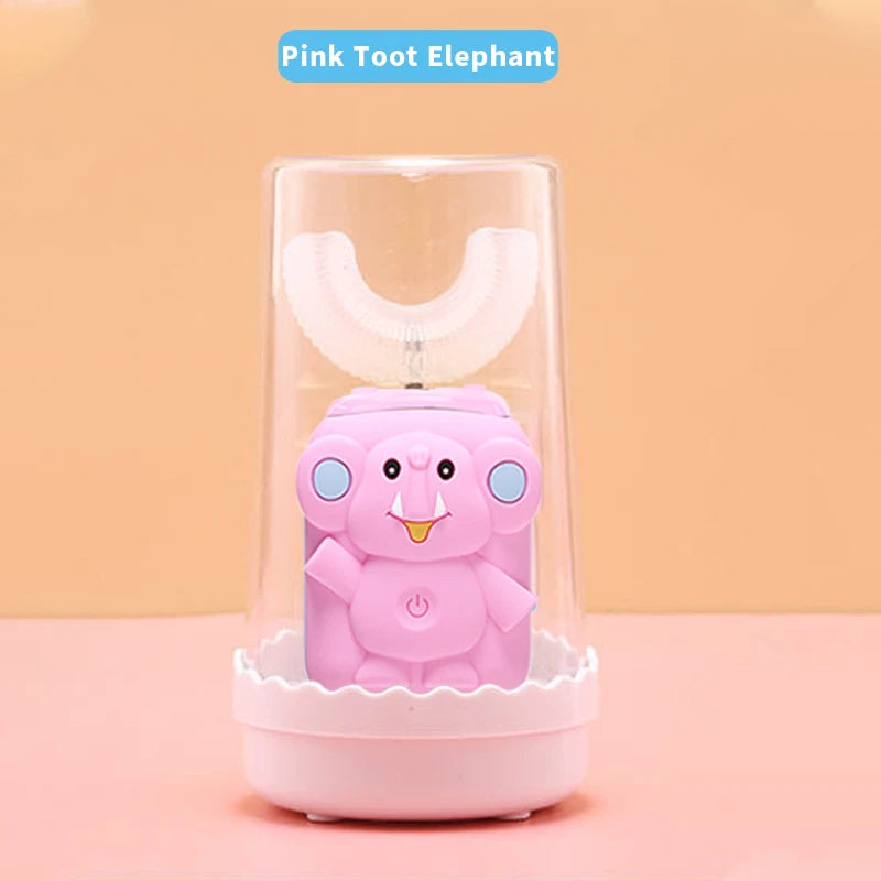 Intelligent Automatic Sonic Kids Electric Toothbrush U Shape 3 Modes Tooth Brush Wireless Charging Children Electric Toothbrush