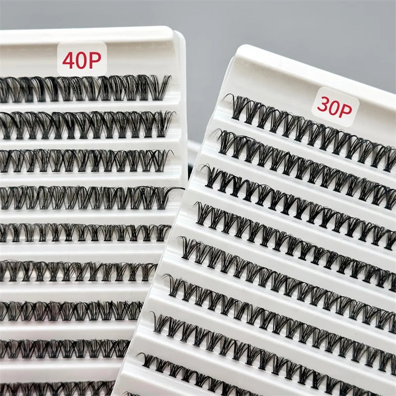 Wholesale Full Strip Eye Lashes Kits 30P-100P Private Label DIY Segment Lashes Cluster Eyelashes Vendor