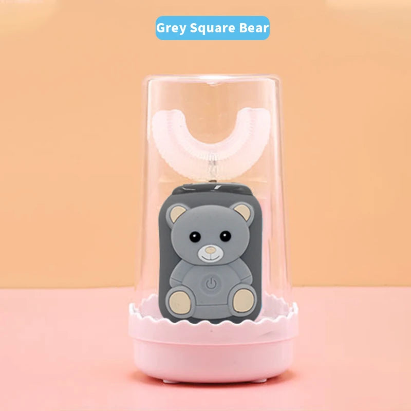 Intelligent Automatic Sonic Kids Electric Toothbrush U Shape 3 Modes Tooth Brush Wireless Charging Children Electric Toothbrush