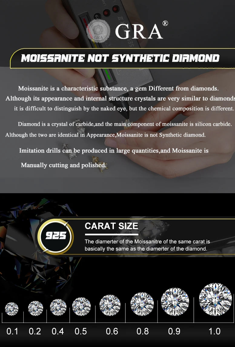 Unisex Fine Jewelry Moissanite Earrings For Women 925 Stud Earrings Moissanite D Color VVS Stud Round Flower Jewelry