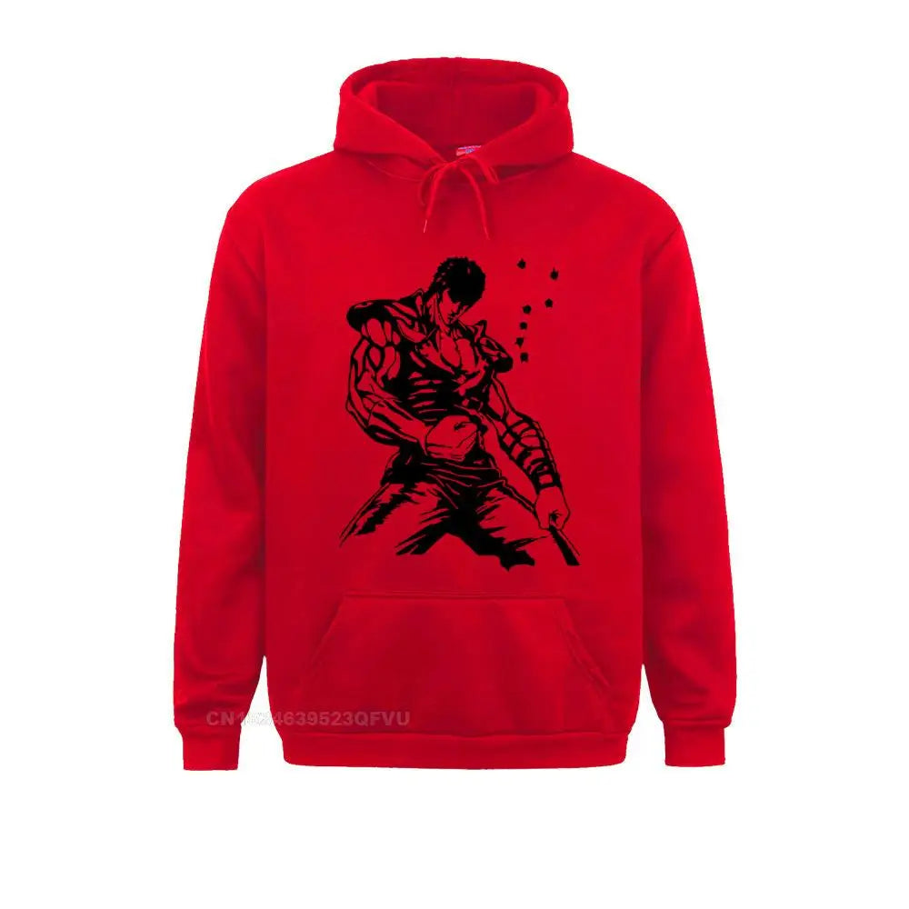 Kenshiro Hokuto No Ken Pullover Hoodie Men Fist Of The North Star Fashion Cotton Tees Hoodies Camisas Hombre