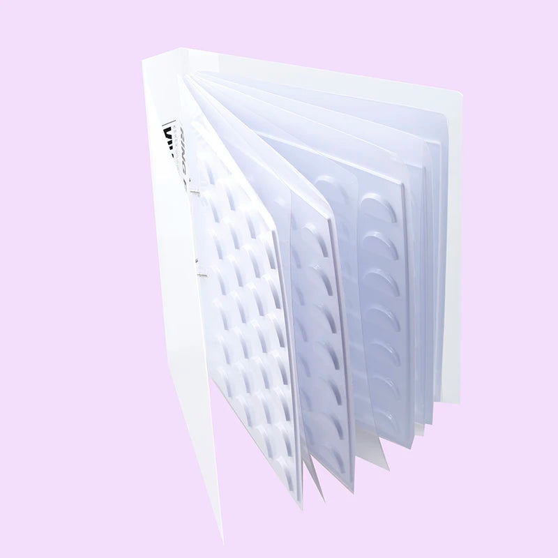 FX-P96 Plastic False Eyelashes CC Curl Catalog Storage 70 Pairs Display Box Eye Lashes Customize Holder Eyelashes Sample Book