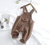 Children Beige Corduroy Pants New Born Baby Boys Girl Long Trousers Spring Jumpsuit Fashion Wear Solid Clothes Overalls for Kids