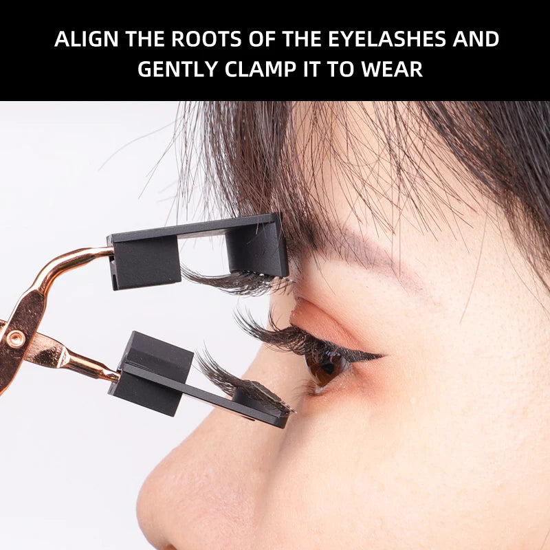 3 Magnet Magnetic Eyelashes Customized Packaging Logo 3d Invisible Magnetic Eye Lashes