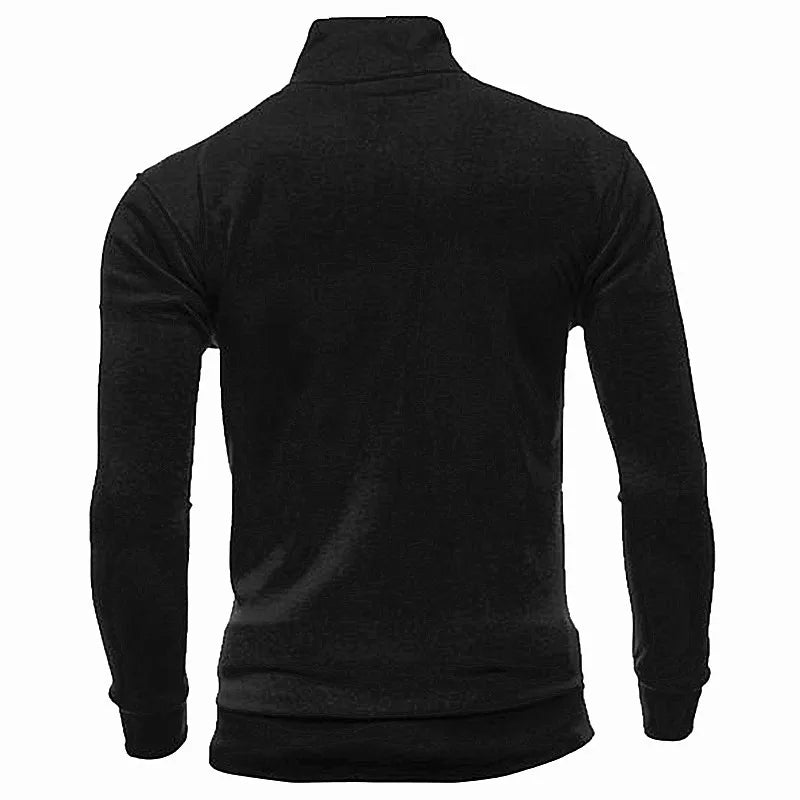 MRMT 2026 Brand New Men's No Hoodies Sweatshirts Zipper Stand Collar Men Sweatshirts For Male No Hooded Sweatshirt Man Pullover