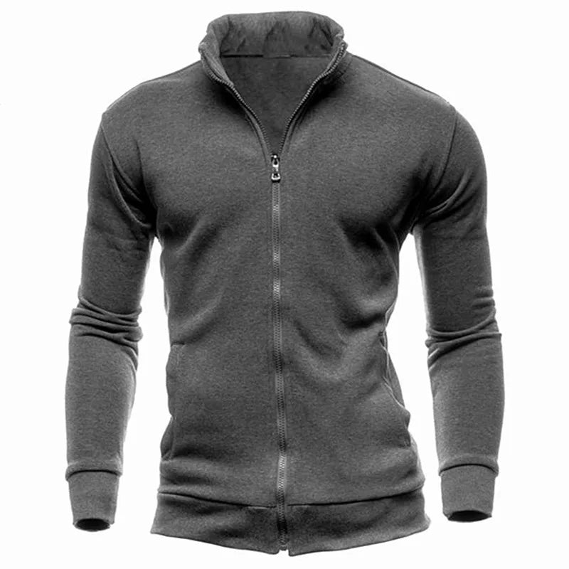 MRMT 2026 Brand New Men's No Hoodies Sweatshirts Zipper Stand Collar Men Sweatshirts For Male No Hooded Sweatshirt Man Pullover