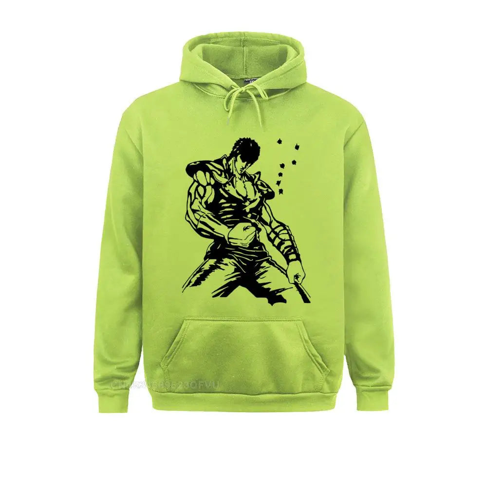 Kenshiro Hokuto No Ken Pullover Hoodie Men Fist Of The North Star Fashion Cotton Tees Hoodies Camisas Hombre