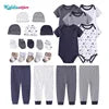 24pcs New Born Baby Clothes Sets Star Print Baby Boy Clothing Set 100%cotton Baby Gift Set