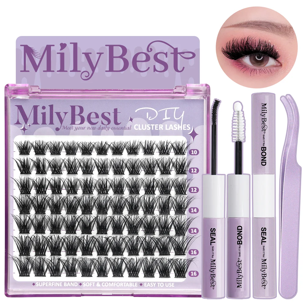 Free Shipping US Local Stock D Curl Lash Clusters Bulk Volume Cluster Eye Lashes Kit