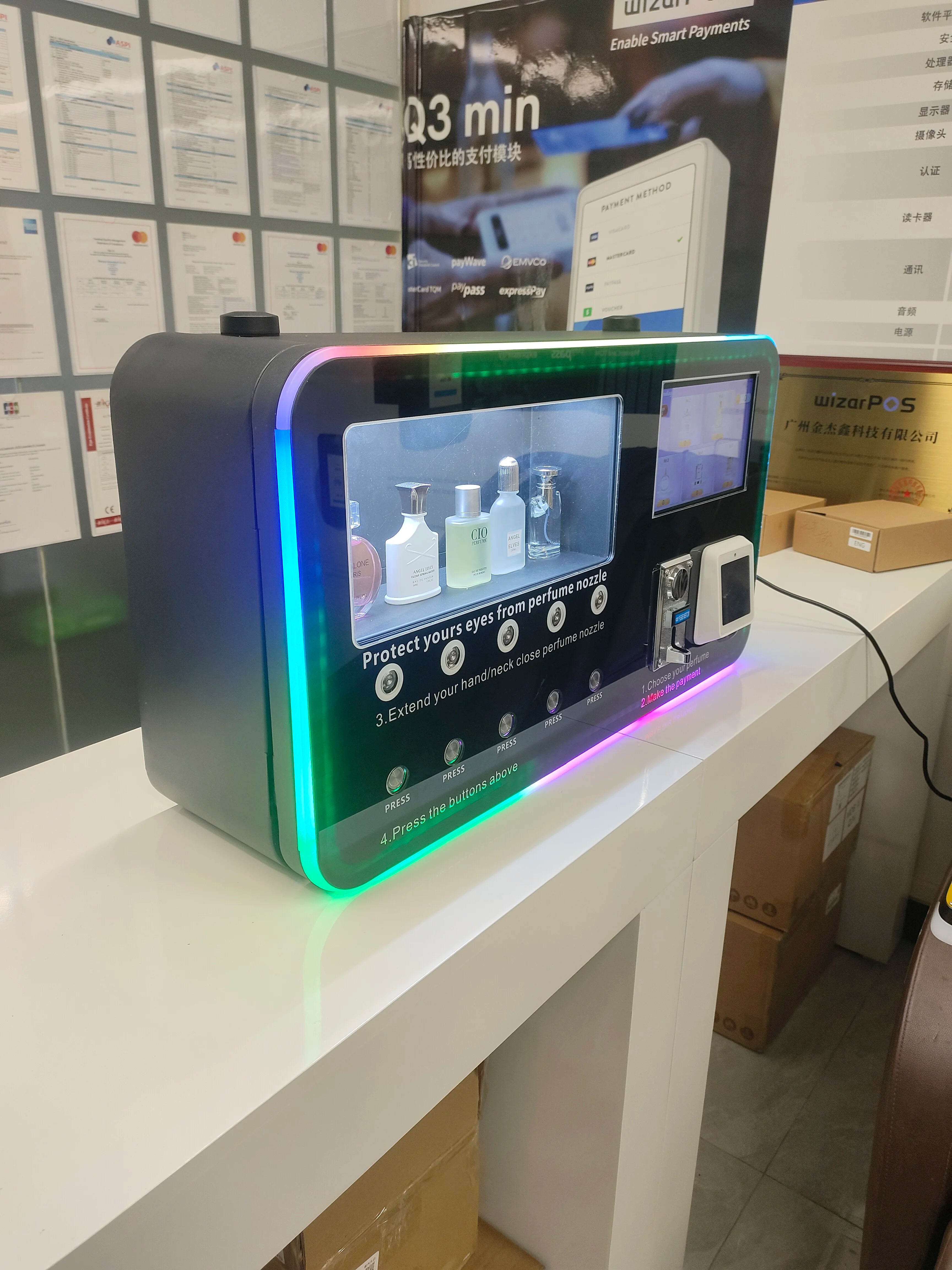 Perfume Sprayer Vending Machine, Fragrance Dispenser, Cologne Vending Machine Small Business Idea, Self-Service,