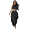 Latest Version One Set Women's Embroidered Tank Tops and Skirts Outfits Hot Sale Two Piece Skirts Sets