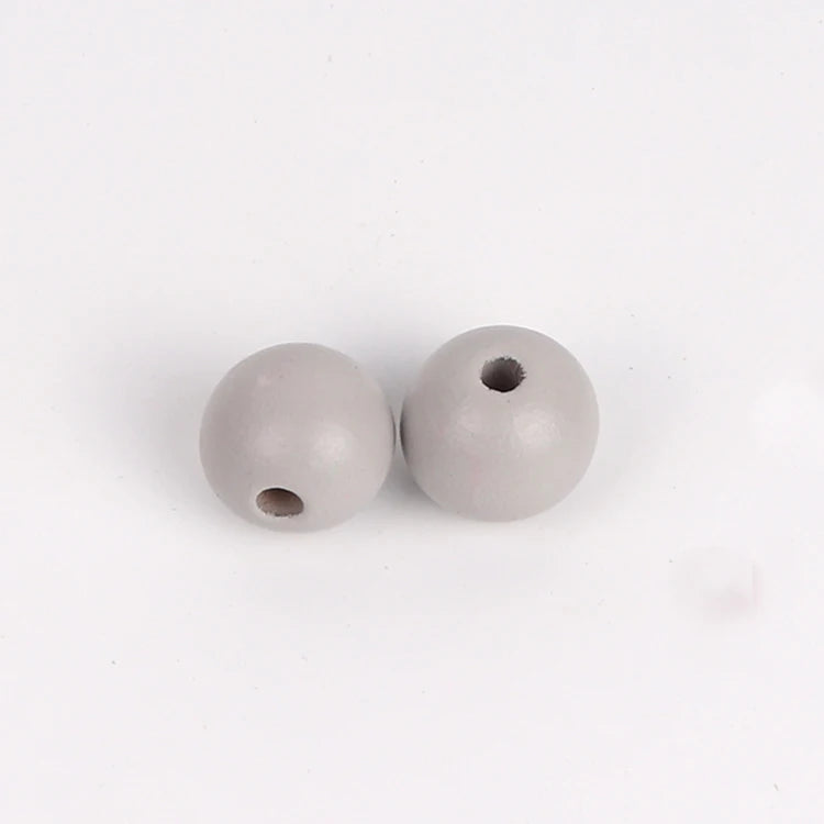 Fast Shipping New Born Baby Toys Chewable 10mm/12mm/16mm /20mm Chinese Wood Baby Toy Custom Colorful Jewelry Beaded