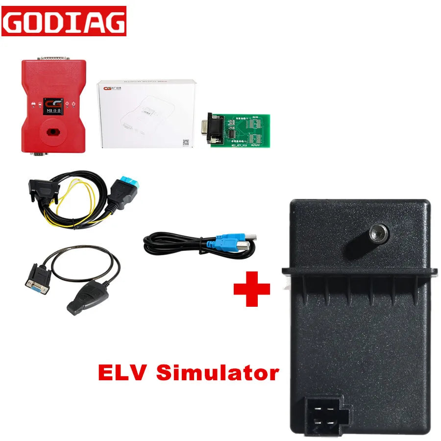 CGDI Prog MB for Benz Car Key Add Fastest for Benz Key Programmer Support All Key Lost with ELV/NEC Adapter Free ELV Simulator