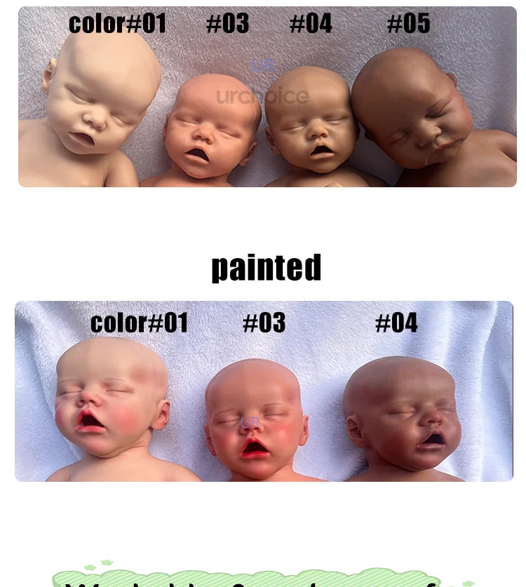 Chubby 20inch Full Silicone Reborn Baby Dolls for Girl Tan Skin Cute New Born Open Mouth Dolls Festival Gifts Age 3+