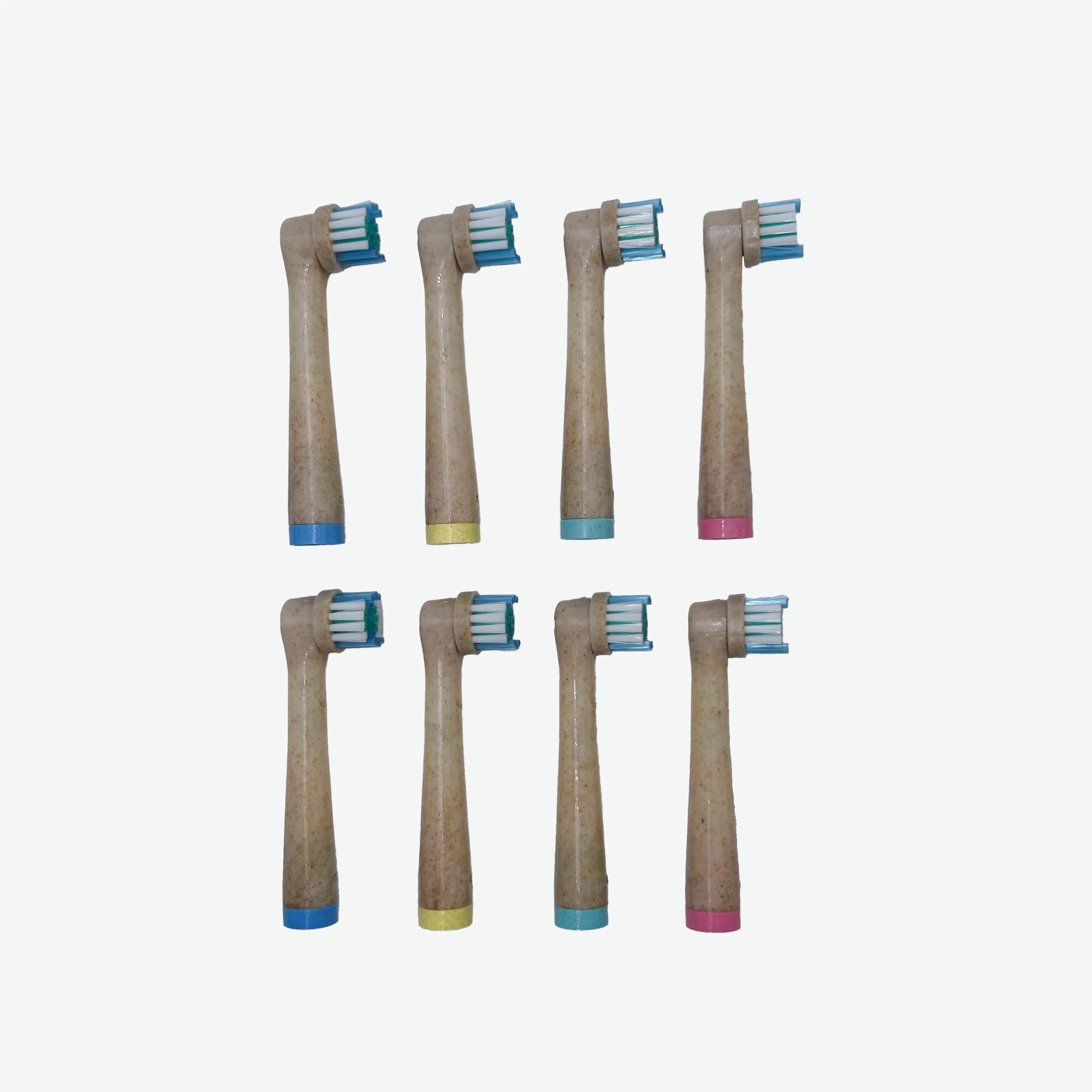 Premium End-rounded Dupont Bristles 12 Count Refill Tooth Brush Heads Compatible With B Rau Professional Care for Io Series 9