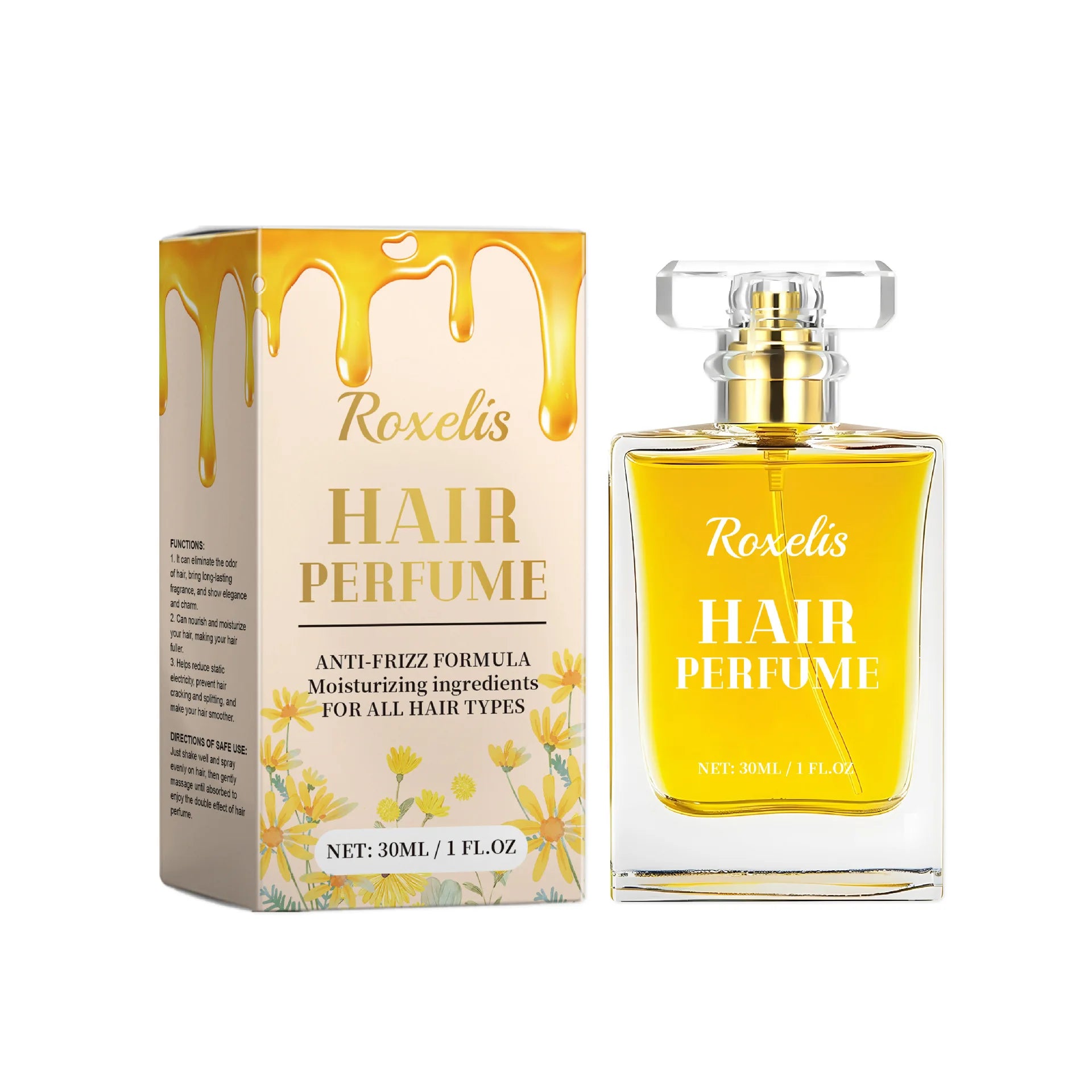 Chamomile Honey Floral Eau De Cologne Perfume Spray for Female Hair-Liquid Long-Lasting Fragrance & Moisturizing Care