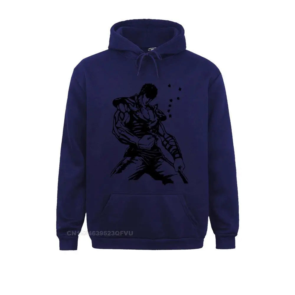 Kenshiro Hokuto No Ken Pullover Hoodie Men Fist Of The North Star Fashion Cotton Tees Hoodies Camisas Hombre