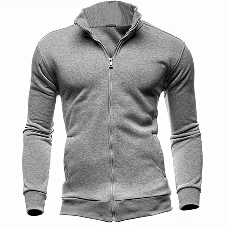 MRMT 2026 Brand New Men's No Hoodies Sweatshirts Zipper Stand Collar Men Sweatshirts For Male No Hooded Sweatshirt Man Pullover