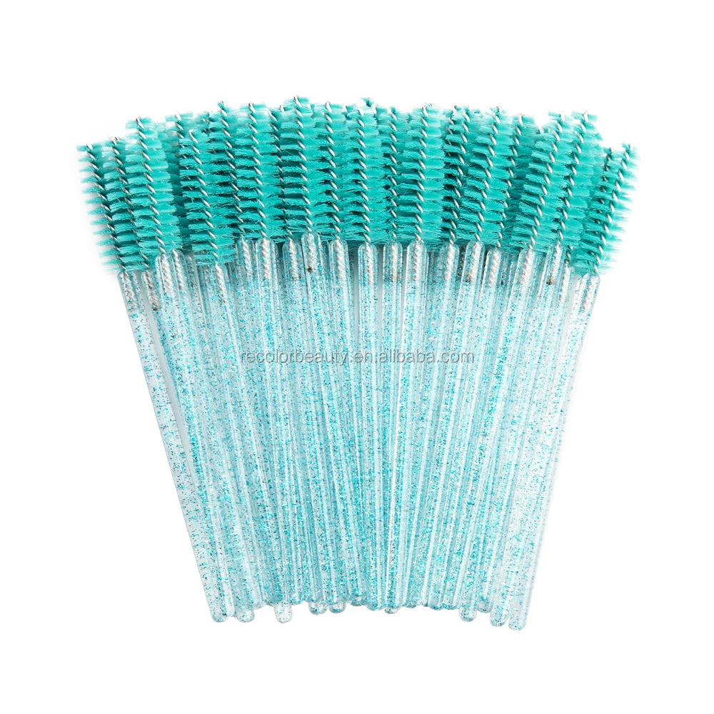 Diamond Crystal Eyelash Brushes for Eyelash Extension Tools Eyebrow Brush Mascara Wands Applicator Spoilers Eye Lashes Cosmetic