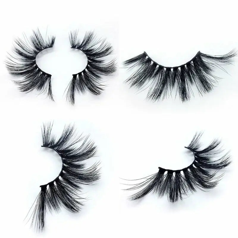 New Design Custom Eyelash Packing Set 3d Mink False Eye Lashes Own Brand 25mm Wholesale Mink Eyelashes