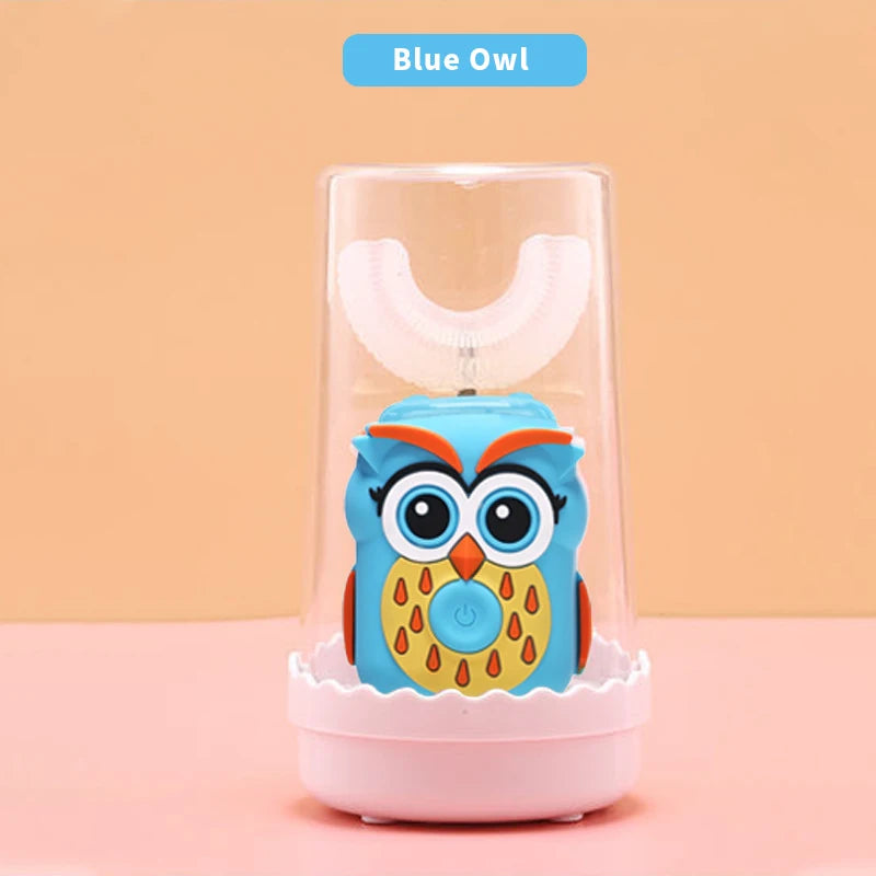 Intelligent Automatic Sonic Kids Electric Toothbrush U Shape 3 Modes Tooth Brush Wireless Charging Children Electric Toothbrush