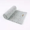 Multi-use New Cotton Solid Baby New Born Organic Knitted Blanket Hollow Out Blanket Baby
