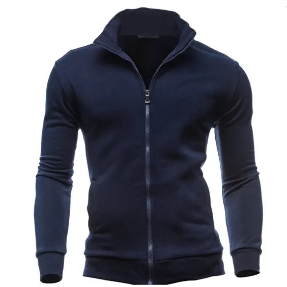 MRMT 2026 Brand New Men's No Hoodies Sweatshirts Zipper Stand Collar Men Sweatshirts For Male No Hooded Sweatshirt Man Pullover
