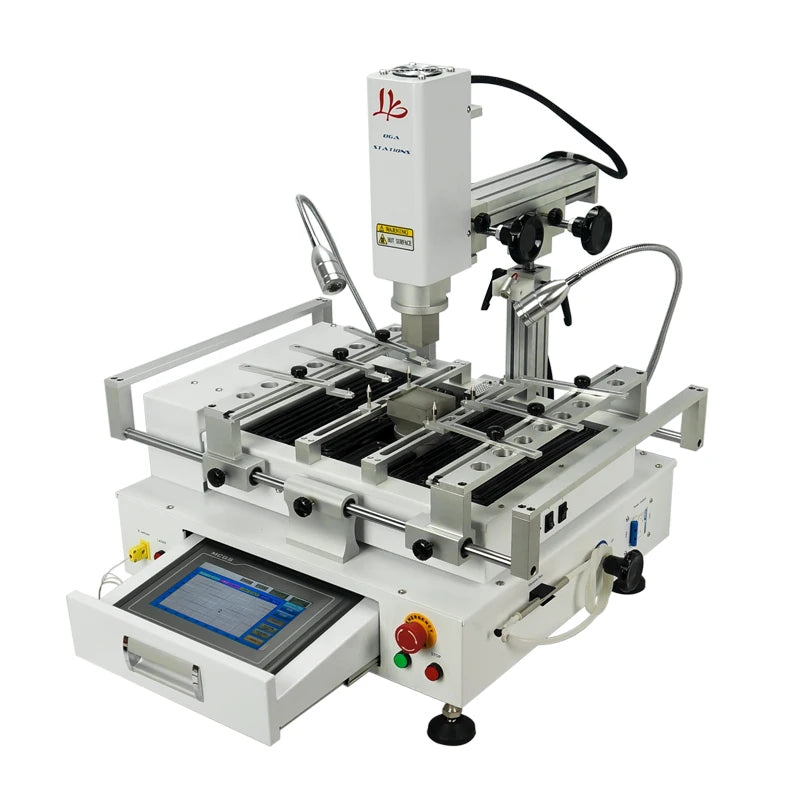 Hot Air Solder Station 3 Zones Soldering Machine Honton R490 BGA Rework Station R690 V.3 Touch Screen for Mainboard Chips Repair