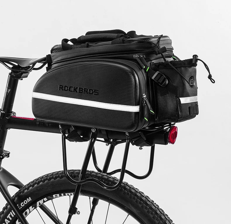 ROCKBROS Bike Panniers Carrier 3 In 1 Bicycle Trunk Bags Waterproof MTB Road Cycling Rear Rack Bag 35L Travel Luggage Cargo Bags