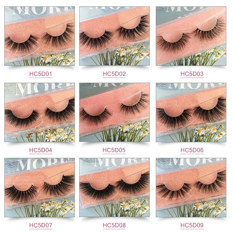 FDshine 2024 New Custom Packaging 16 Pairs Mink Eye Lashes With Lashes Book 20mm 22mm