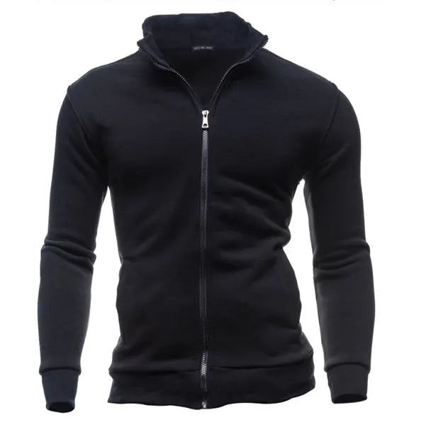MRMT 2026 Brand New Men's No Hoodies Sweatshirts Zipper Stand Collar Men Sweatshirts For Male No Hooded Sweatshirt Man Pullover