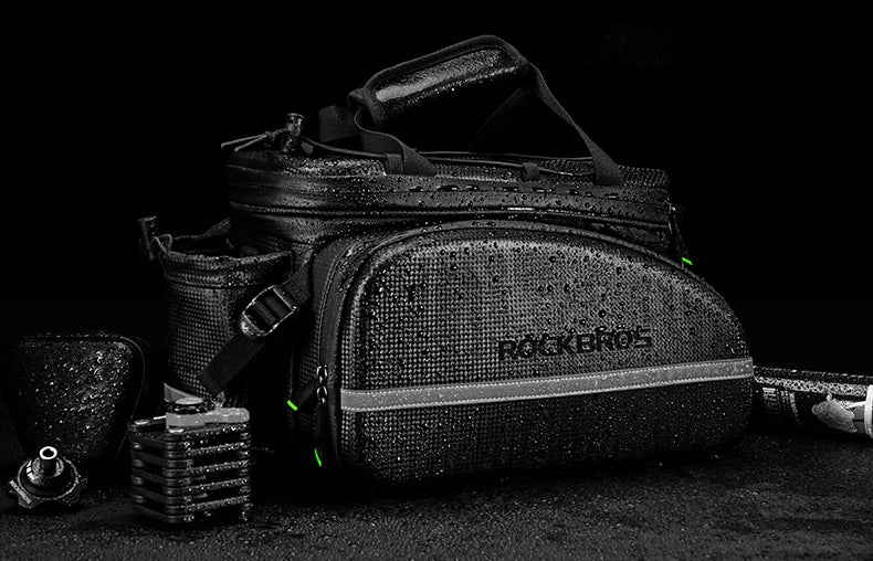 ROCKBROS Bike Panniers Carrier 3 In 1 Bicycle Trunk Bags Waterproof MTB Road Cycling Rear Rack Bag 35L Travel Luggage Cargo Bags