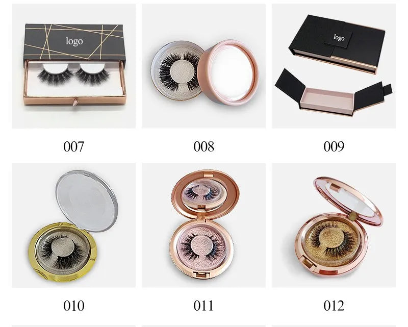 FDshine 2024 New Custom Packaging 16 Pairs Mink Eye Lashes With Lashes Book 20mm 22mm