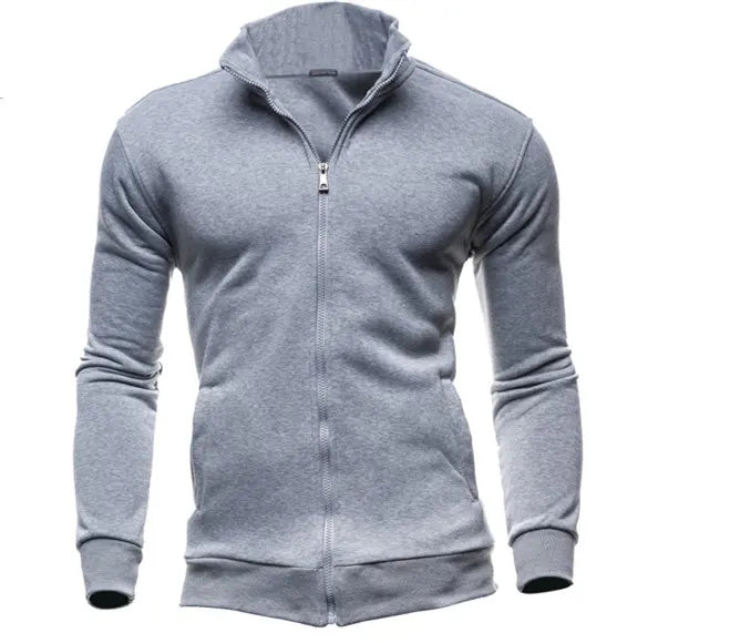 MRMT 2026 Brand New Men's No Hoodies Sweatshirts Zipper Stand Collar Men Sweatshirts For Male No Hooded Sweatshirt Man Pullover