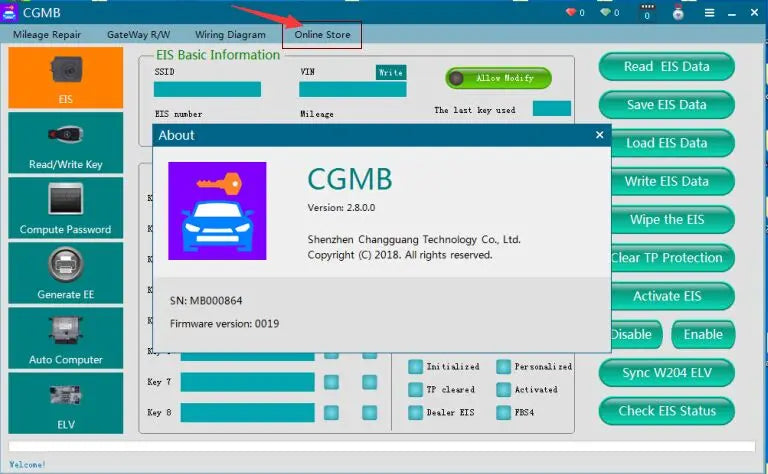 CGDI Prog MB for Benz Car Key Add Fastest for Benz Key Programmer Support All Key Lost with ELV/NEC Adapter Free ELV Simulator