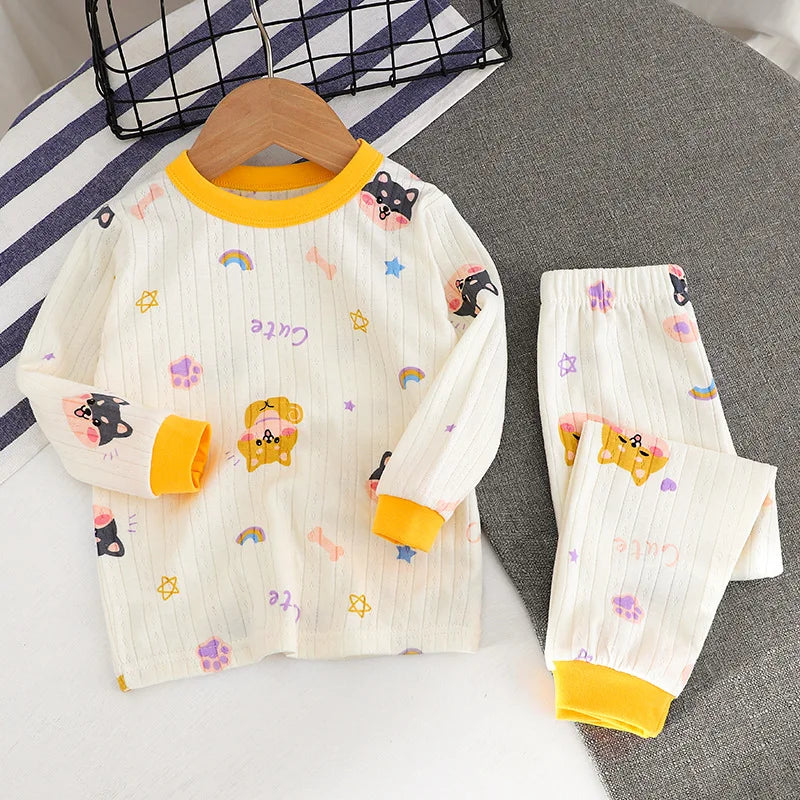 2023 Autumn Cotton Children's Pajamas New Born Onesie Bodysuit for Baby Gift Set Romper Clothes Sets