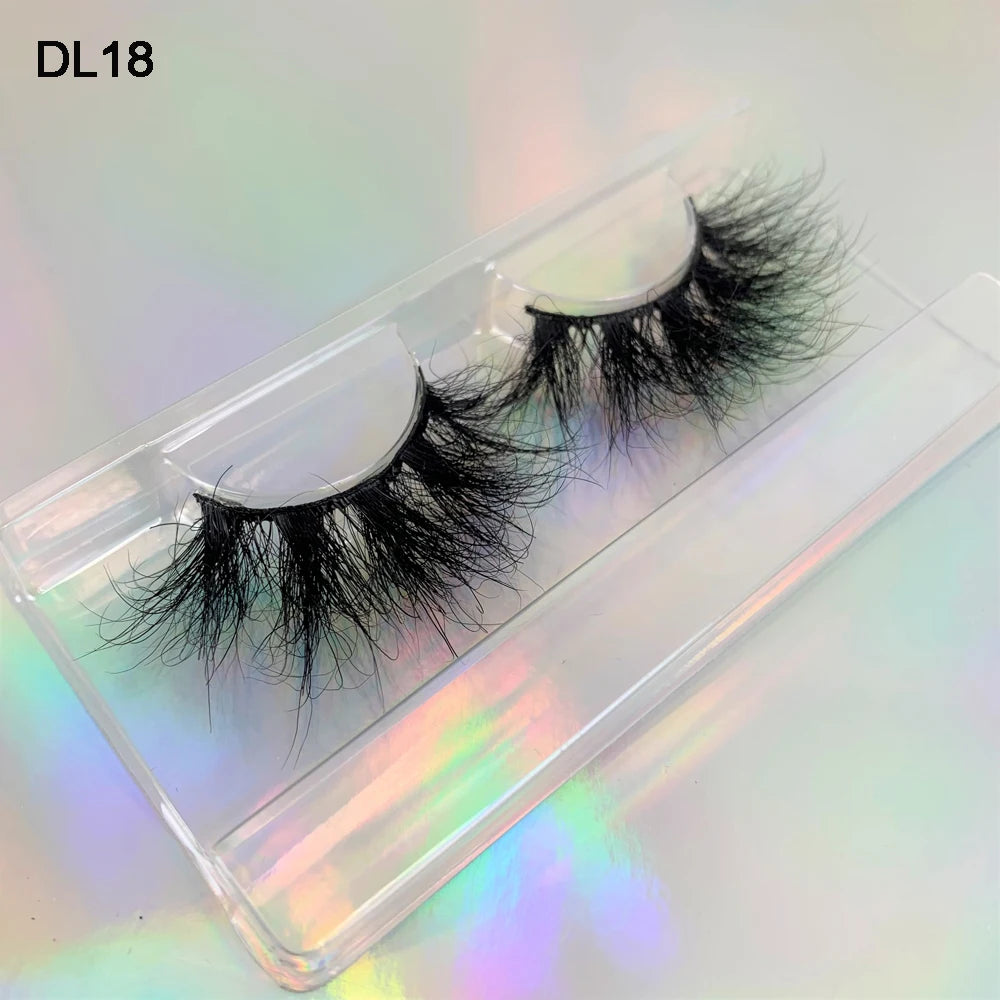 Package Box Custom Mink Eyelashes Private Label Natural False Full Strip Eyelashes Supplier 3D Mink Eye Lashes Wholesale