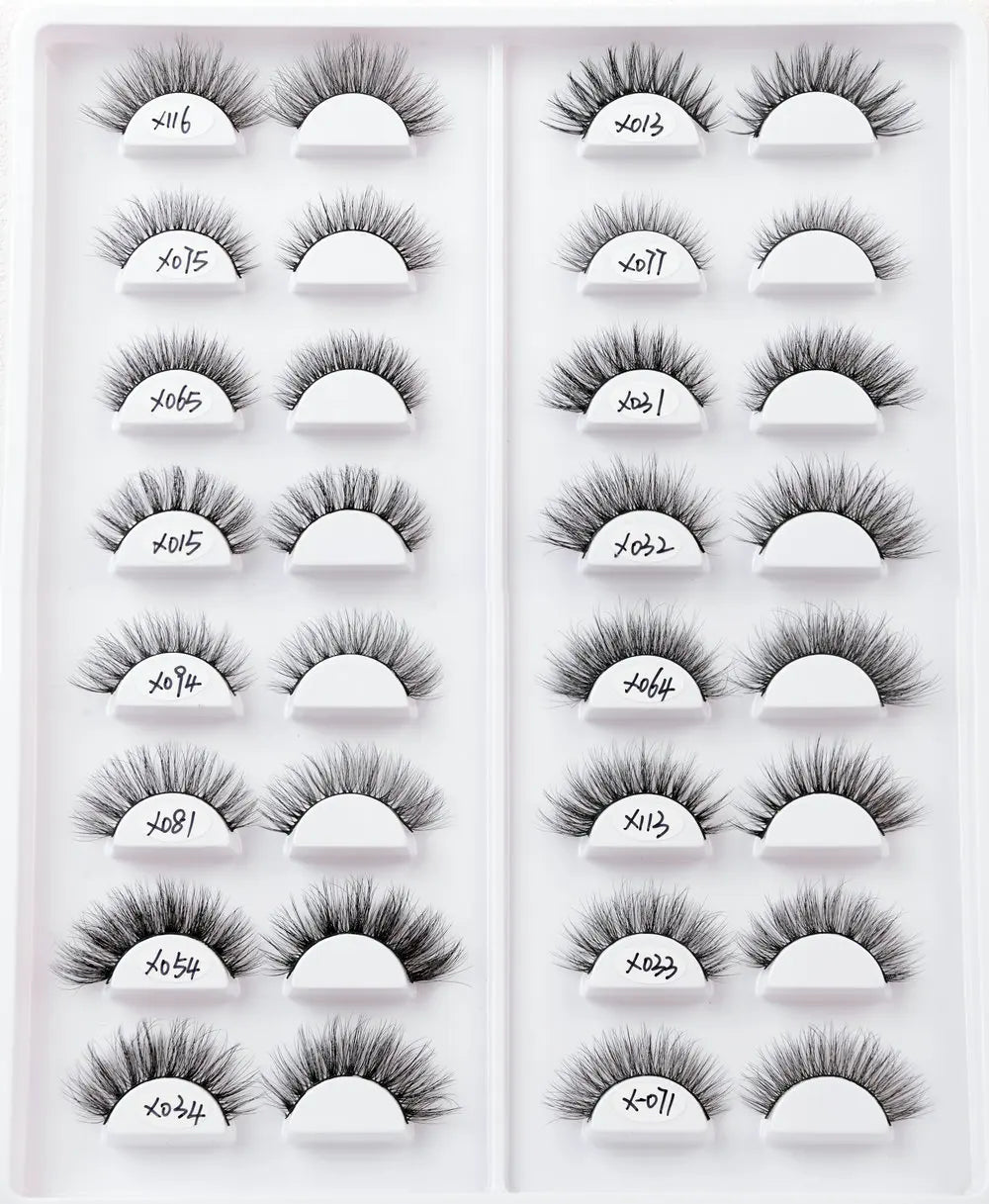 Premium 3D Silk Human Hair Full Strip Eyelashes Natural Volume Synthetic False Eye Lashes Wholesale From Premium Manufacturer