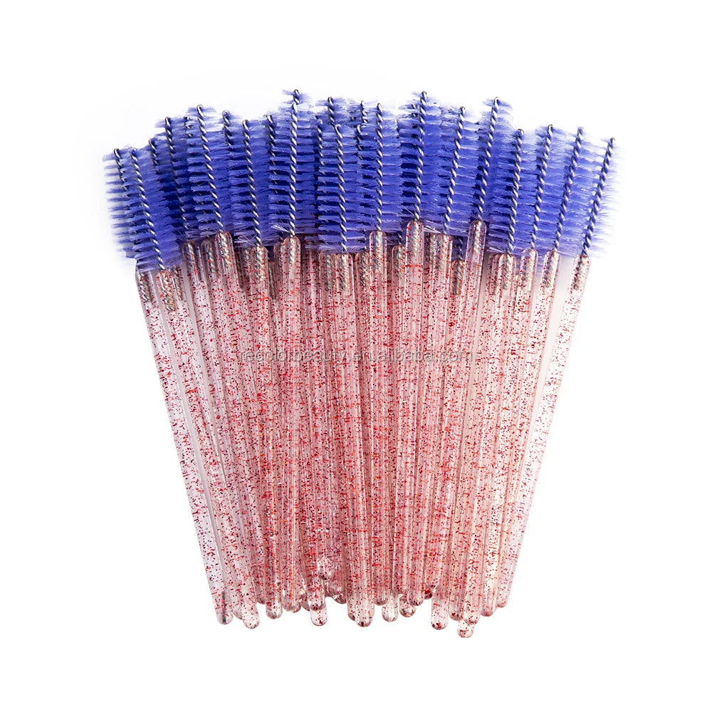 Diamond Crystal Eyelash Brushes for Eyelash Extension Tools Eyebrow Brush Mascara Wands Applicator Spoilers Eye Lashes Cosmetic